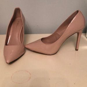 BCBG Nude Patent Leather Pumps